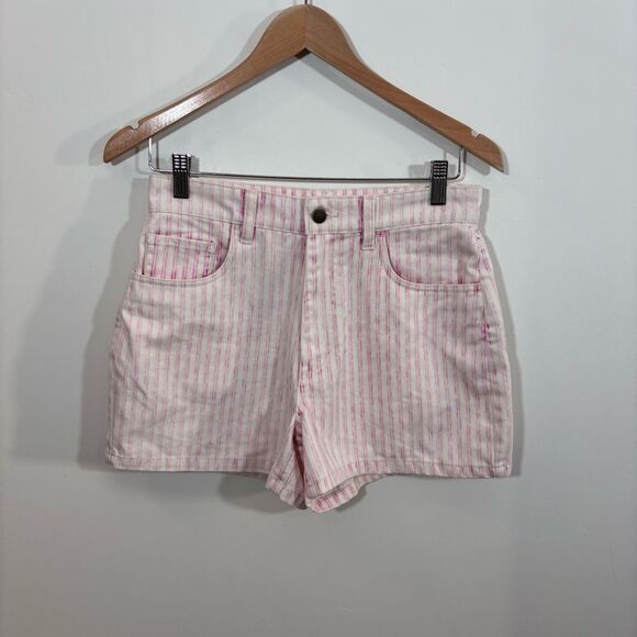 Fahrety Topsail Denim Short Pink Railroad Stripe size 26 - Picture 3 of 14